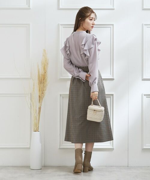 Couture Brooch / クチュールブローチ スカート | 【大人レディな着こなしに】ボタンデザインスカート | 詳細23