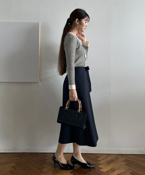 Couture Brooch / クチュールブローチ スカート | 【大人レディな着こなしに】ボタンデザインスカート | 詳細8