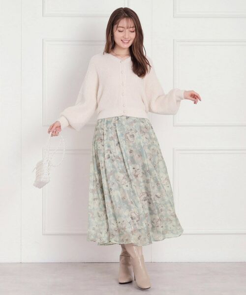 Couture Brooch / クチュールブローチ スカート | 【揺れるたび美しい】Winterオーガンフルールスカート | 詳細15