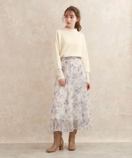 Couture Brooch / クチュールブローチ スカート | 【揺れるたび美しい】Winterオーガンフルールスカート | 詳細2