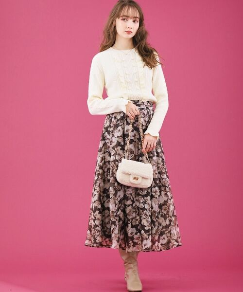 Couture Brooch / クチュールブローチ スカート | 【揺れるたび美しい】Winterオーガンフルールスカート | 詳細6