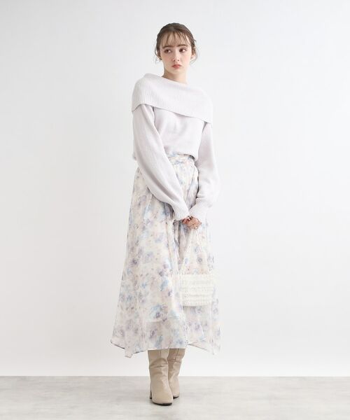 Couture Brooch / クチュールブローチ スカート | 【揺れるたび美しい】Winterオーガンフルールスカート | 詳細8