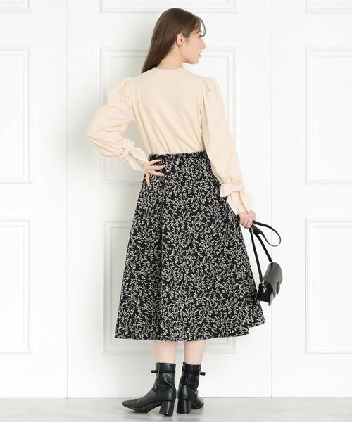 Couture Brooch / クチュールブローチ スカート | 凹凸フロッキースカート | 詳細3