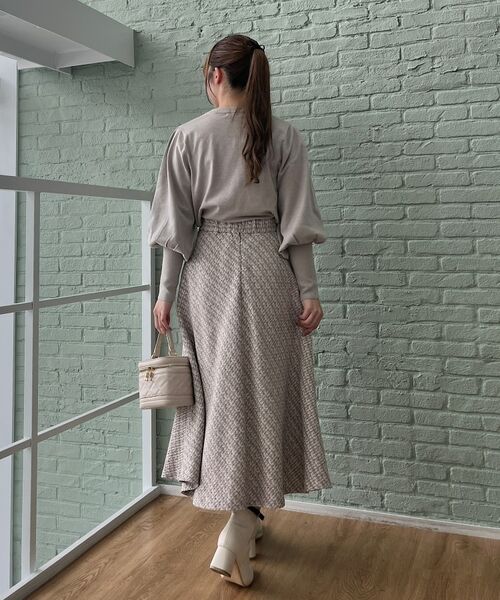 Couture Brooch / クチュールブローチ スカート | 【秋冬ムードが高まる】ミックスツイードフレアースカート | 詳細14