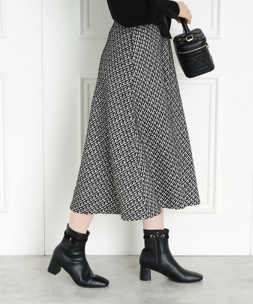 Couture Brooch / クチュールブローチ スカート | 【秋冬ムードが高まる】ミックスツイードフレアースカート | 詳細19