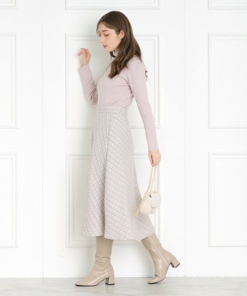 Couture Brooch / クチュールブローチ スカート | 【秋冬ムードが高まる】ミックスツイードフレアースカート | 詳細2