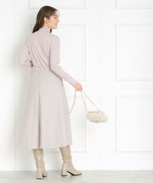 Couture Brooch / クチュールブローチ スカート | 【秋冬ムードが高まる】ミックスツイードフレアースカート | 詳細3