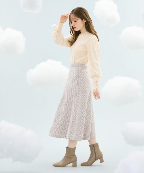 Couture Brooch / クチュールブローチ スカート | 【秋冬ムードが高まる】ミックスツイードフレアースカート | 詳細8