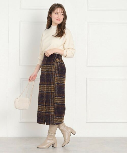 Couture Brooch / クチュールブローチ ロング・マキシ丈スカート | チェックタイトスカート | 詳細5