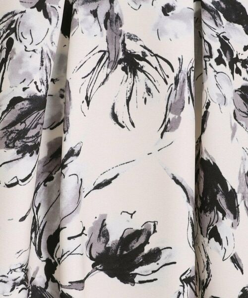 Couture Brooch / クチュールブローチ スカート | 【オトナの着映えスカート】グログランフラワープリントスカート | 詳細22