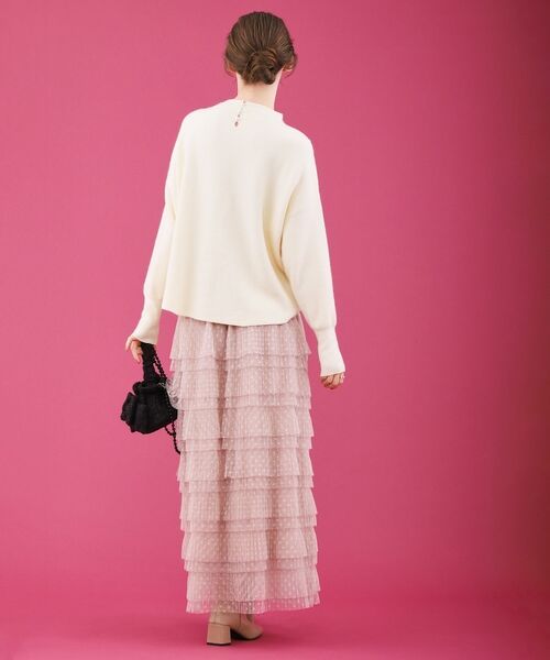 Couture Brooch / クチュールブローチ ニット・セーター | 【バックパールで華やぐ】上品もちふわニット | 詳細11
