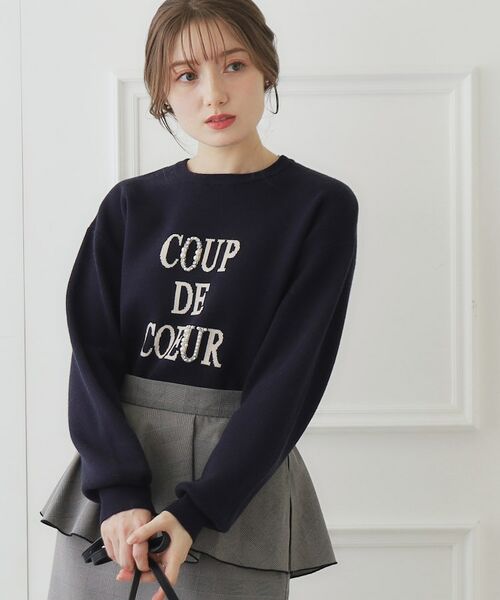 Couture Brooch / クチュールブローチ ニット・セーター | ビジューロゴニット | 詳細27