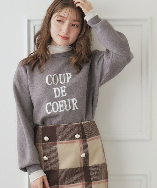 Couture Brooch / クチュールブローチ ニット・セーター | ビジューロゴニット | 詳細3