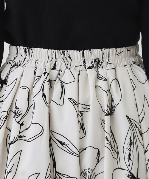 Couture Brooch / クチュールブローチ スカート | フラワーフロッキープリントスカート | 詳細10
