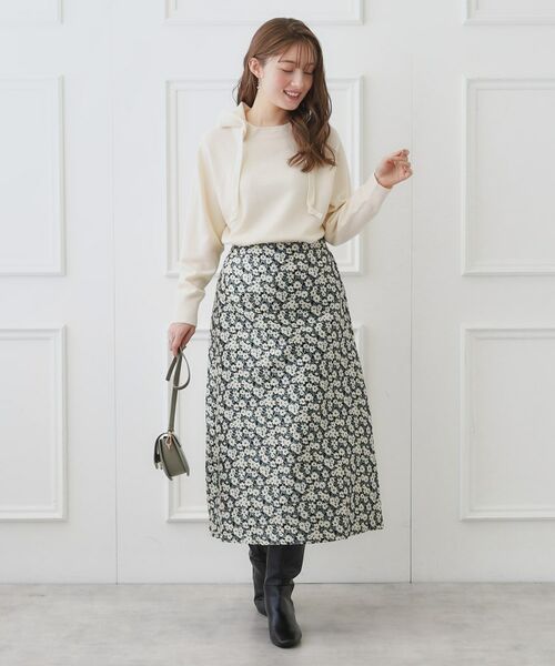 Couture Brooch / クチュールブローチ スカート | フラワーJQフレアスカート | 詳細1