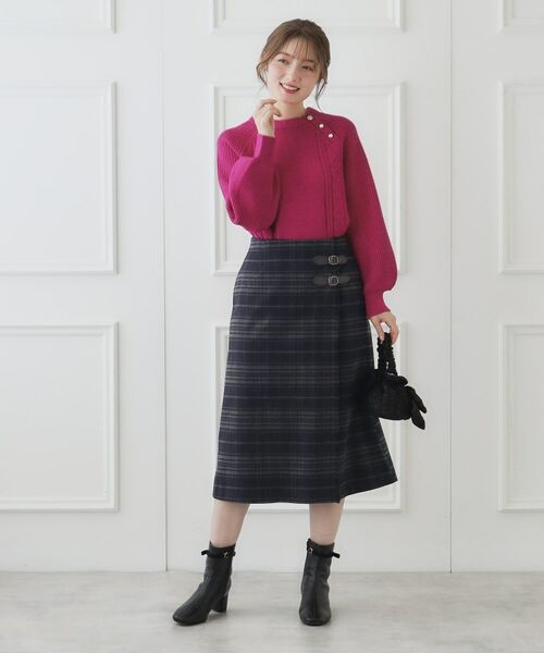 Couture Brooch / クチュールブローチ スカート | 合皮ベルト付Aラインスカート | 詳細11
