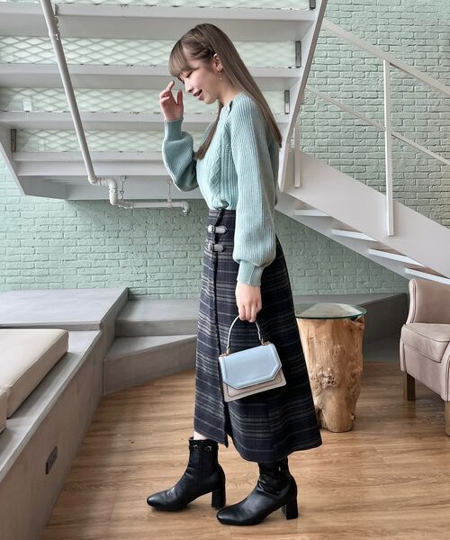 Couture Brooch / クチュールブローチ スカート | 合皮ベルト付Aラインスカート | 詳細16