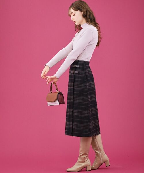 Couture Brooch / クチュールブローチ スカート | 合皮ベルト付Aラインスカート | 詳細9