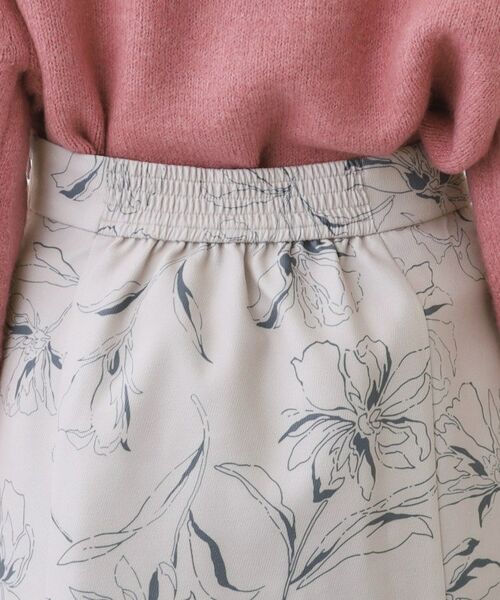 Couture Brooch / クチュールブローチ スカート | 起毛コールフラワープリントスカート | 詳細10