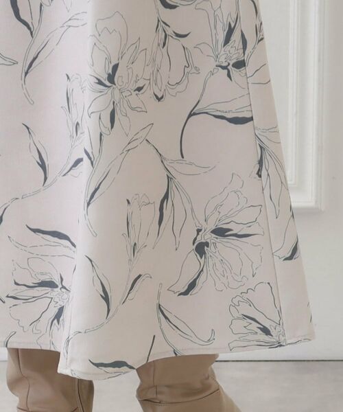 Couture Brooch / クチュールブローチ スカート | 起毛コールフラワープリントスカート | 詳細11
