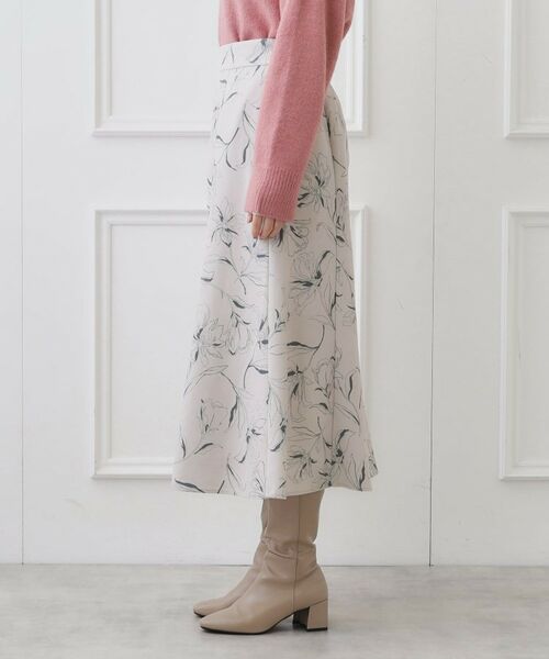 Couture Brooch / クチュールブローチ スカート | 起毛コールフラワープリントスカート | 詳細13