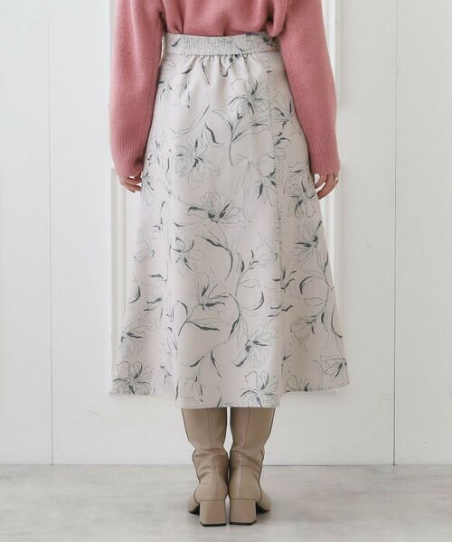 Couture Brooch / クチュールブローチ スカート | 起毛コールフラワープリントスカート | 詳細14