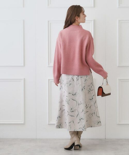 Couture Brooch / クチュールブローチ スカート | 起毛コールフラワープリントスカート | 詳細3