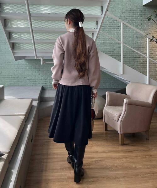 Couture Brooch / クチュールブローチ スカート | 【ふっくら冬素材】起毛ツイルフレアスカート | 詳細10