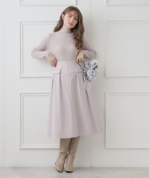 Couture Brooch / クチュールブローチ スカート | 【ふっくら冬素材】起毛ツイルフレアスカート | 詳細11