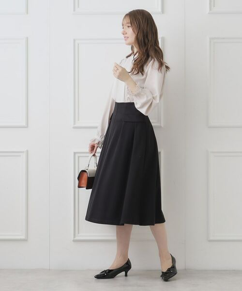 Couture Brooch / クチュールブローチ スカート | 【ふっくら冬素材】起毛ツイルフレアスカート | 詳細2