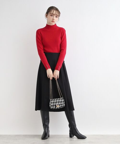 Couture Brooch / クチュールブローチ スカート | 【ふっくら冬素材】起毛ツイルフレアスカート | 詳細4