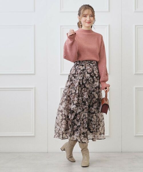 Couture Brooch / クチュールブローチ ニット・セーター | 袖パール調デザインニット | 詳細1