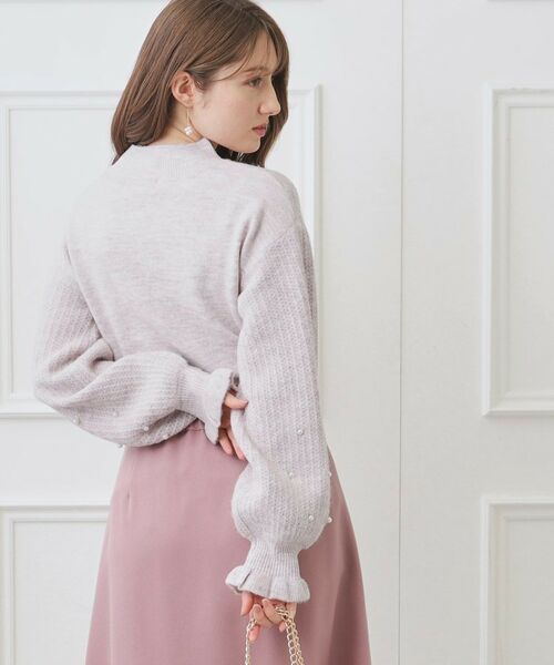 Couture Brooch / クチュールブローチ ニット・セーター | 袖パール調デザインニット | 詳細23