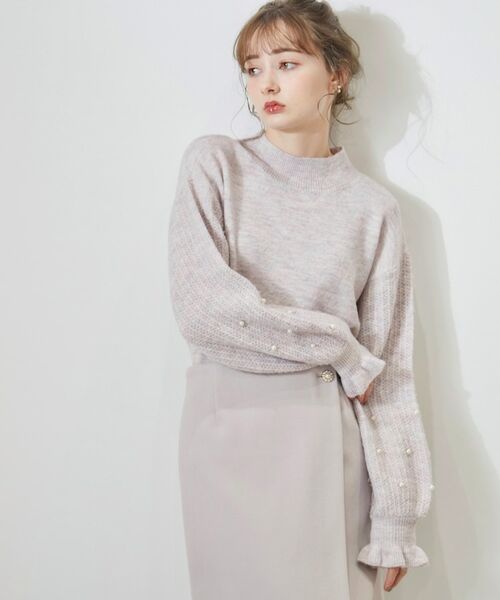 Couture Brooch / クチュールブローチ ニット・セーター | 袖パール調デザインニット | 詳細27