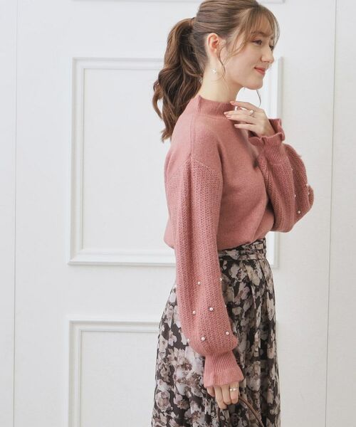 Couture Brooch / クチュールブローチ ニット・セーター | 袖パール調デザインニット | 詳細5