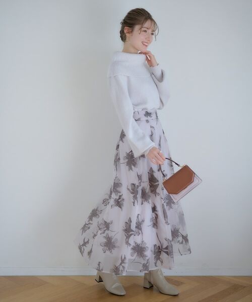 Couture Brooch / クチュールブローチ スカート | フロッキーオーガンフルールスカート | 詳細9