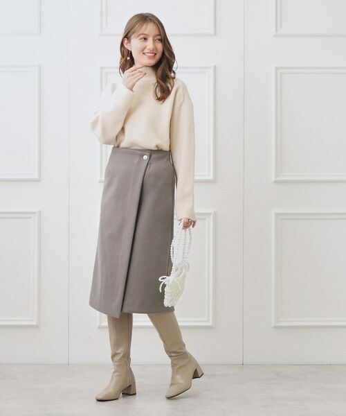 Couture Brooch / クチュールブローチ スカート | メルジャージラップ風スカート | 詳細14