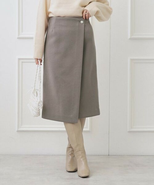 Couture Brooch / クチュールブローチ スカート | メルジャージラップ風スカート | 詳細17