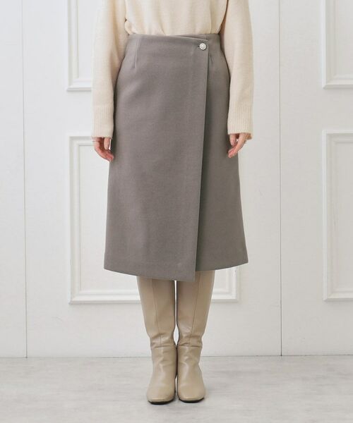 Couture Brooch / クチュールブローチ スカート | メルジャージラップ風スカート | 詳細27