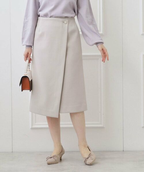 Couture Brooch / クチュールブローチ スカート | メルジャージラップ風スカート | 詳細4