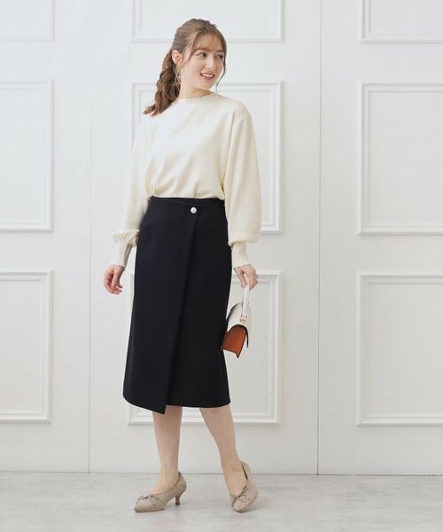 Couture Brooch / クチュールブローチ スカート | メルジャージラップ風スカート | 詳細8