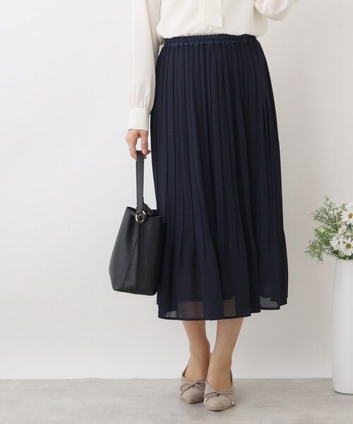 Couture Brooch / クチュールブローチ スカート | 【セレモニーシーン/ONOFF兼用】シフォンプリーツスカート | 詳細24