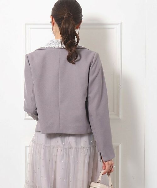 Couture Brooch / クチュールブローチ テーラードジャケット | レース衿付きアソート ショートジャケット | 詳細23