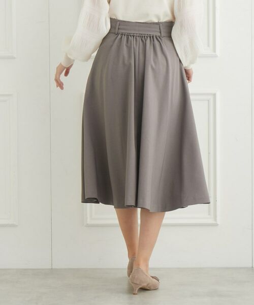 Couture Brooch / クチュールブローチ スカート | 【リボン付け外し2WAY】リボンベルト付きフレアスカート | 詳細17