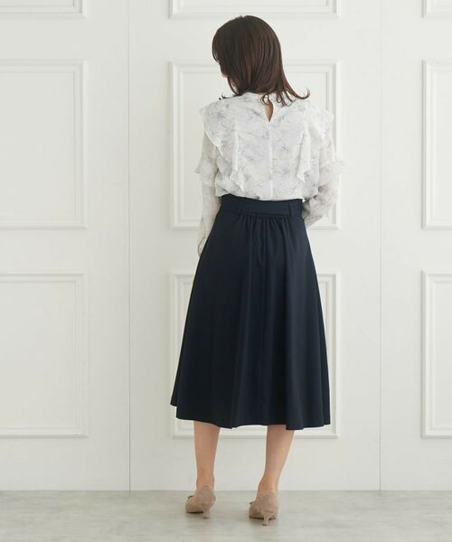 Couture Brooch / クチュールブローチ スカート | 【リボン付け外し2WAY】リボンベルト付きフレアスカート | 詳細24