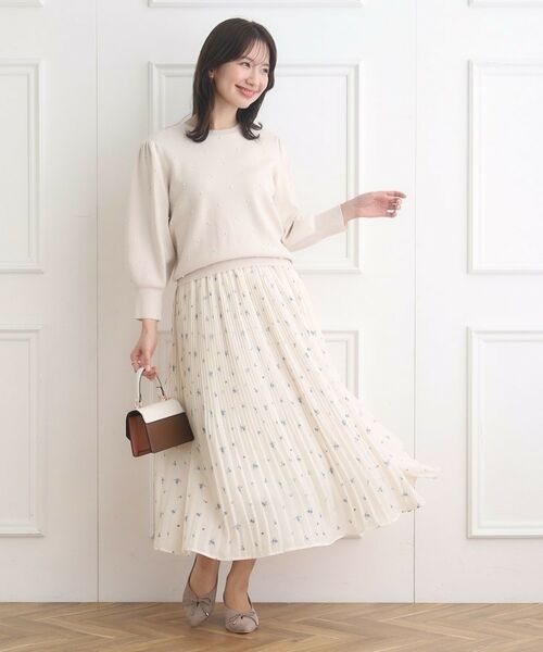 Couture Brooch / クチュールブローチ スカート | 花柄プリーツスカート | 詳細19