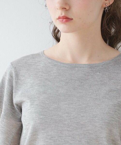 Couture Brooch / クチュールブローチ ニット・セーター | 【女性らしさが際立つ】LEVITA シアーフレアートップス | 詳細30