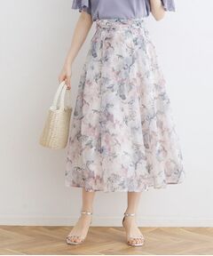 【甘すぎない大人の花柄】Summerオーガンフルールスカート