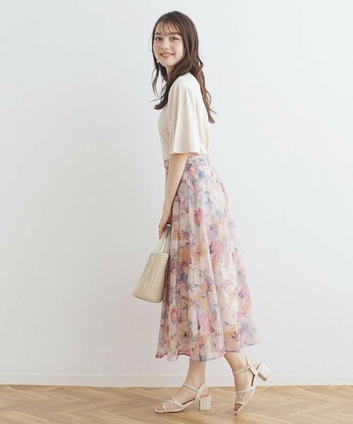 Couture Brooch / クチュールブローチ スカート | 【甘すぎない大人の花柄】Summerオーガンフルールスカート | 詳細13