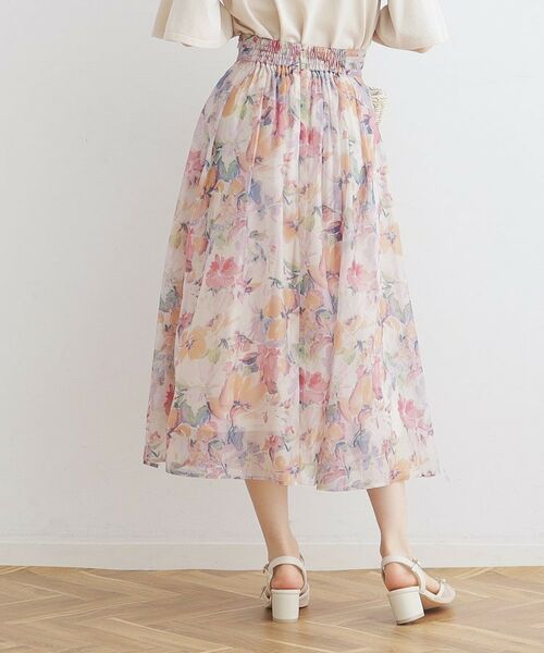 Couture Brooch / クチュールブローチ スカート | 【甘すぎない大人の花柄】Summerオーガンフルールスカート | 詳細17